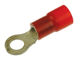 MOLEX 19067-0098 Ring Tongue Terminal, M8, 5/16", 2 AWG, 42.4 mm², NylaKrimp 19067 Series, Red