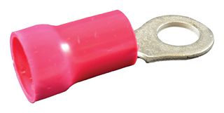 MOLEX 19071-0180 Ring Tongue Terminal, M5, #10, 8 AWG, InsulKrimp 19071 Series, Red