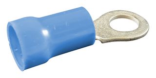 MOLEX 19071-0196 Ring Tongue Terminal, M8, 5/16", 6 AWG, 16 mm², InsulKrimp 19071 Series, Blue