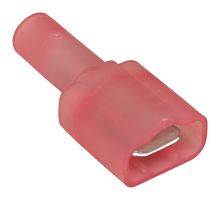MOLEX 19004-0001 Quick Disconnect Terminal, InsulKrimp 19004 Series, Male Quick Disconnect, 6.35mm x 0.81mm