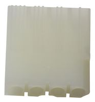 MOLEX 19-09-1042 Connector Housing, Natural, Standard .093" 1991 Series, Receptacle, 4 Ways, 6.3 mm