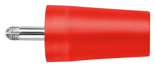 SCHUTZINGER SURB 2112 NI / RT Banana Test Connector, Plug, Cable Mount, 32 A, 1 kV, Nickel Plated Contacts, Red