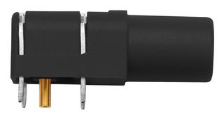 SCHUTZINGER SWEB 8094 AU / SW Banana Test Connector, Jack, PCB Mount, 24 A, 1 kV, Gold Plated Contacts, Black
