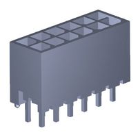 MOLEX 206832-1201 Pin Header, Wire-to-Board, 3 mm, 2 Rows, 12 Contacts, Through Hole Straight