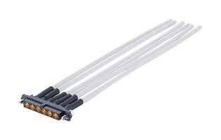HARWIN M80-FC325F1-06-0150L Cable Assembly, Wire to Board Receptacle to Free End, 6 Ways, 4 mm, 1 Row, 150 mm, 5.9 "