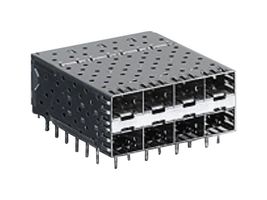 MOLEX 75454-5001 I/O Connector, 160 Contacts, Receptacle, SFP, Press Fit Right Angle, SFP 75454 Series, PCB Mount