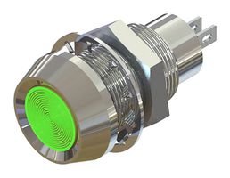MARL 512-532-23 LED Panel Mount Indicator, Green, 28 VDC, 12.7 mm, 15 mA, 1.815 cd, IP67