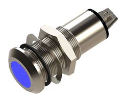 MARL 528-930-21 LED Panel Mount Indicator, Blue, 12 VDC, 13 mm, 17 mA, 452 mcd, IP67