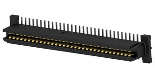 TE CONNECTIVITY - AMP 120521-1 Mezzanine Connector, Receptacle, 1 mm, 2 Rows, 64 Contacts, Surface Mount, Phosphor Bronze