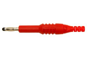 CLIFF ELECTRONIC COMPONENTS FCR6381R Banana Test Connector, Plug, Cable Mount, 10 A, 1 kV, Nickel Plated Contacts, Red