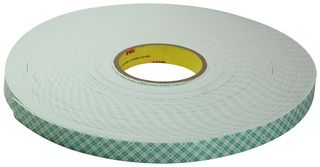 3M 4016 3/4 IN X 36 YD Foam Tape, Double Sided, Polyurethane, Natural, 19.05 mm x 32.9 m