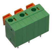 CAMDENBOSS CSTBP762V/3 Wire-To-Board Terminal Block, 7.62 mm, 3 Ways, 28 AWG, 16 AWG, 1.3 mm², Push In