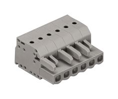 WAGO 2231-102/026-000 Pluggable Terminal Block, 5 mm, 2 Ways, 2.5 mm², Push In