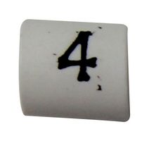 TE CONNECTIVITY - RAYCHEM TRSA-1019/C/1/4 Wire Marker, Heat Shrinkable Sleeve, 4, PO (Polyolefin), White, 1 mm