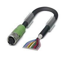 PHOENIX CONTACT 1430129 Sensor Cable, 12P, M12 Receptacle, Free End, 12 Positions, 1.5 m, 4.9 ft