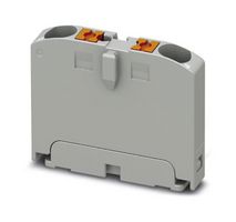 PHOENIX CONTACT 1028067 Panel Mount Barrier Terminal Block, Grey, 24 A, 690 V, 2 Pole, 1, Push In, 12 AWG