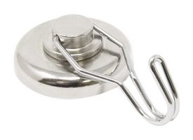 ECLIPSE MAGNETICS E1070/NEO/F POT MAGNET W/HOOK, 25 X 15MM, NEODYMIUM