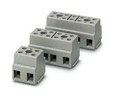 PHOENIX CONTACT 2716716 Panel Mount Barrier Terminal Block, 57 A, 800 V, 3 Pole, Screw, 6 AWG