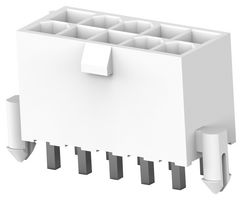 TE CONNECTIVITY 1-2825261-0 Rectangular Power Connector, 10 Contacts, VAL-U-LOK HCS, PCB Mount, Through Hole, 4.2 mm, Plug