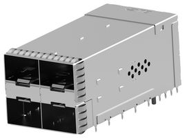 TE CONNECTIVITY 2343522-5 I/O Connector, 20 Contacts, Receptacle, zSFP+, Press Fit, PCB Mount