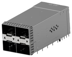 TE CONNECTIVITY 2-2343522-0 I/O Connector, 20 Contacts, Receptacle, zSFP+, Press Fit, PCB Mount