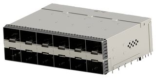 TE CONNECTIVITY 2347721-5 I/O Connector, 20 Contacts, Receptacle, zSFP+, Press Fit, PCB Mount