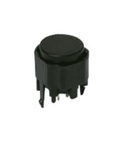 C&K COMPONENTS K12P BK 2 2.5N Tactile Switch, K12 Series, Top Actuated, Through Hole, Round Button, 250 gf, 100mA at 30VDC