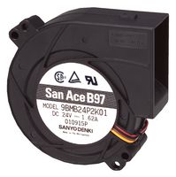 SANYO DENKI 9BMB24S201 Fan Blower, Centrifugal, 24 VDC, DC, 97 mm, 33 mm, 43.1 CFM