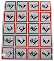 MULTICOMP PRO MP001257 Label, Self Adhesive, 40 mm, 40 mm, Vinyl, Environmental Hazard