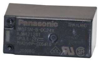 PANASONIC AJW421281 Power Relay, SPDT, 24 VDC, 10 A, JW Series, Through Hole, Non Latching