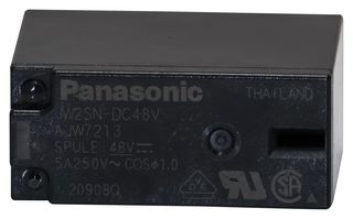 PANASONIC JW2SN-DC48V Power Relay, DPDT, 48 VDC, 5 A, JW Series, Through Hole, Non Latching