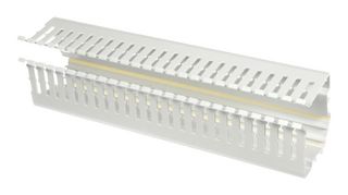 PANDUIT CWD3LG6 Trunking, 90.7 mm (H) x 111.8 mm (W) x 1.83 m (L), Grey, PVC, PanelMax Series