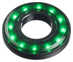 APEM QH16028GC LED Panel Mount Indicator, Green, 24 VDC, 16 mm, 20 mA, 350 mcd, IP67