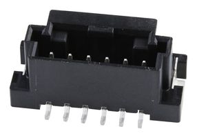 MOLEX 560020-0621 Pin Header, Automotive, Wire-to-Board, 2 mm, 1 Rows, 6 Contacts, Surface Mount Straight