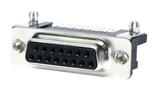 AMPHENOL COMMUNICATIONS SOLUTIONS L17SM215SB11T D Sub Connector, Standard, Receptacle, SM2, 15 Contacts, DA, Solder