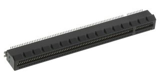 AMPHENOL COMMUNICATIONS SOLUTIONS 10061913-103CLF Card Edge Connector, Dual Side, 1.57 mm, 164 Contacts, Surface Mount, Straight