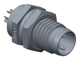 AMPHENOL LTW 8-04PMMS-SH7001 Sensor Connector, M Series, M8, Male, 4 Position, Solder Pin, Straight Panel Mount
