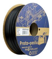 PROTOPASTA HTP32810-BLK 3D Printer Filament, 2.85mm Dia, Black, HTPLA, 195 to 225 °C