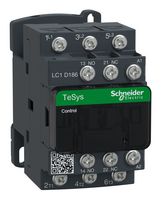 SCHNEIDER ELECTRIC LC1D186U7 Contactor, LC1D, 18 A, DIN Rail, Panel, 690 VAC, 3PST-NO, 3 Pole, 10 kW