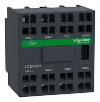 SCHNEIDER ELECTRIC LADN403 Auxiliary Contact, LADN, Schneider TeSys D CAD/LC1D Series Contactors, 4NO, Front Mount