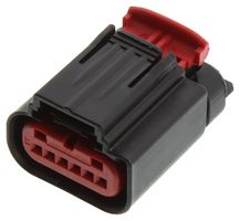 TE CONNECTIVITY 1-1419168-1 Automotive Connector Housing, Receptacle, 6 Ways, AMP Automotive Socket Contacts