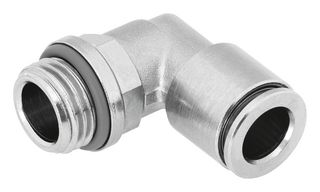 FESTO NPQH-L-G38-Q12-P10 Pneumatic Fitting, Push-In L-Fitting, G3/8, 20 bar, 12 mm, Brass, NPQH