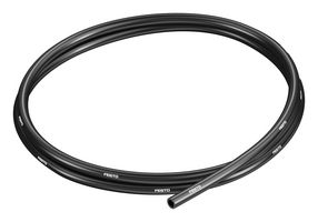 FESTO PUN-H-6X1-SW Pneumatic Tubing, 6 mm, 4 mm, PU (Polyurethane), Black, 10 bar, 50 m