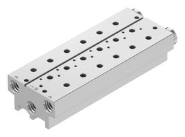 FESTO VABM-B10-20S-G14-6 Manifold Block, 6 Outlet, G1/4, VABM Series, VUVS Solenoid Valves/VTUS Valve Manifold Assemblies