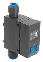 FESTO SFAB-200U-WQ10-2SA-M12 Sensor, Air Flow, 2 l/min to 200 l/min, 10 bar, 15 to 30 VDC, 3 % Accuracy, 10 mm, SFAB Series
