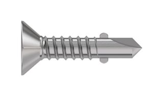 TR FASTENINGS 6.3 X 70 KTSTDX Z100 WINGED Screw, Wing, Countersunk Head, Steel, 6.3 mm x 70 mm