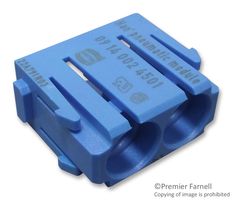 HARTING 09 14 002 4501 Heavy Duty Connector, Han Pneumatic Module, Han-Modular, Module, 2 Contacts, Plug, Receptacle
