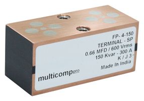 MULTICOMP PRO MP004070 Power Film Capacitor, Metallized PP, 0.33 µF, ± 10%, Induction Heating, Resonant Power Supplies