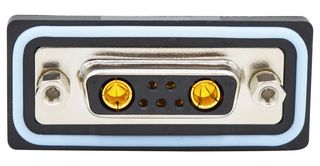 NORCOMP CDFV7W2213L211 Combination Layout D Sub Connector, IP67, NANOOK Series, DA-7W2, Receptacle, 7 Contacts