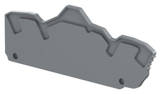 TE CONNECTIVITY - ENTRELEC 1SNK705912R0000 Accessory, Entrelec ZK2.5-4P, ZK4-4P & ZK4-PE-4P Terminal Blocks, End Section, SNK Series